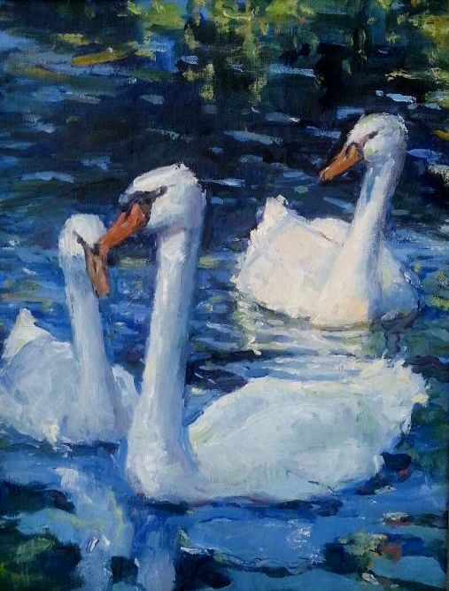 "Swans" by Angela Gelasi